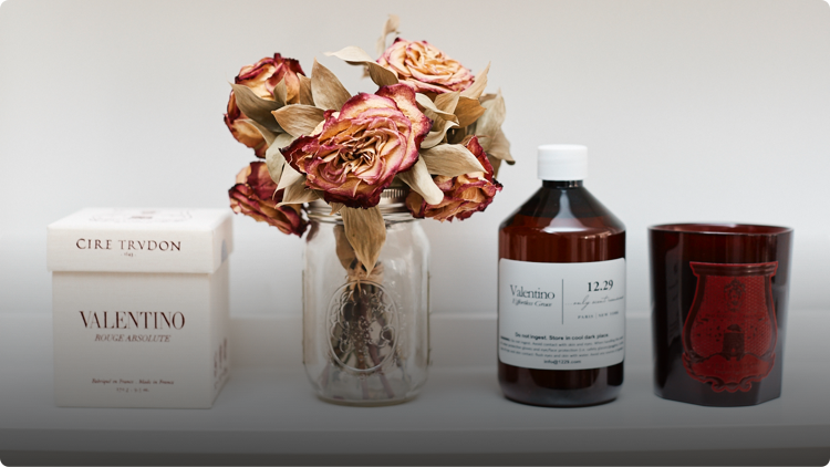 12.29 x Cire Trudon Candle -  -  - 12.29 partnered with Cire trudon to capture the scent of Valentino in a candle that is just as effortlessly graceful as the brand itself 