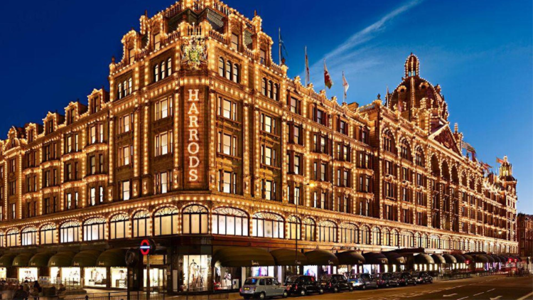 The Harrods Christmas Floor scented by 12.29 -  -  - 12.29 uses scent diffusers to scent the annual Harrods Christmas floor for the 2017 Holiday Season 
